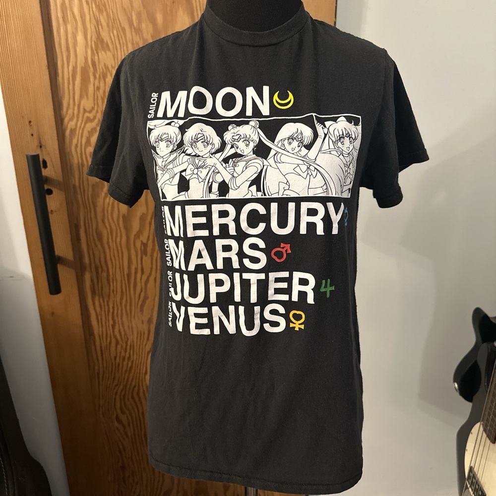 Black Sailor Moon Graphic Tee